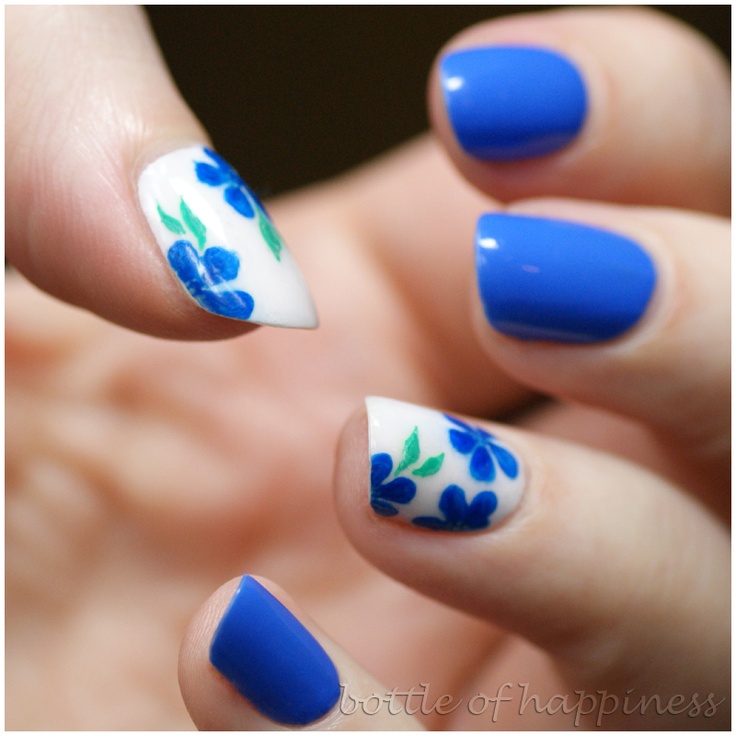 blue nail art (6)