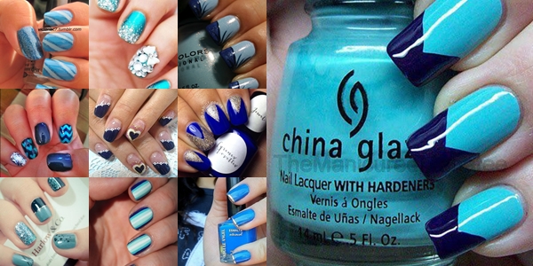 blue nail art page