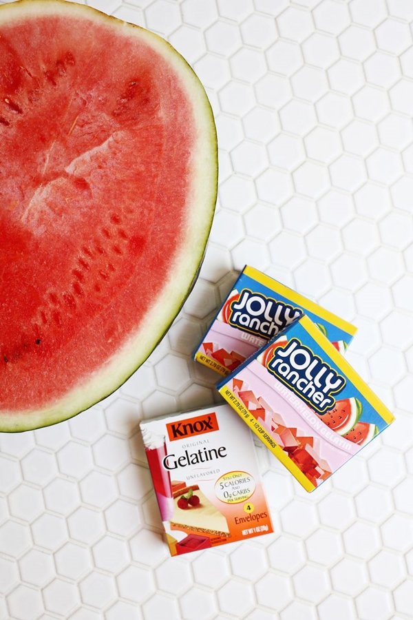 materials watermelon jello vodka shot
