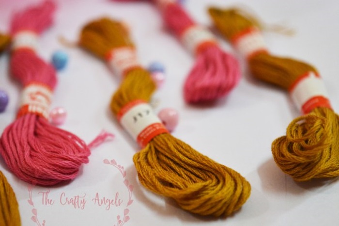 Easy-and-simple-DIY-tassel-earring-tutorial-with-embroidery-threads-1