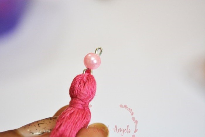 Easy-and-simple-DIY-tassel-earring-tutorial-with-embroidery-threads-17