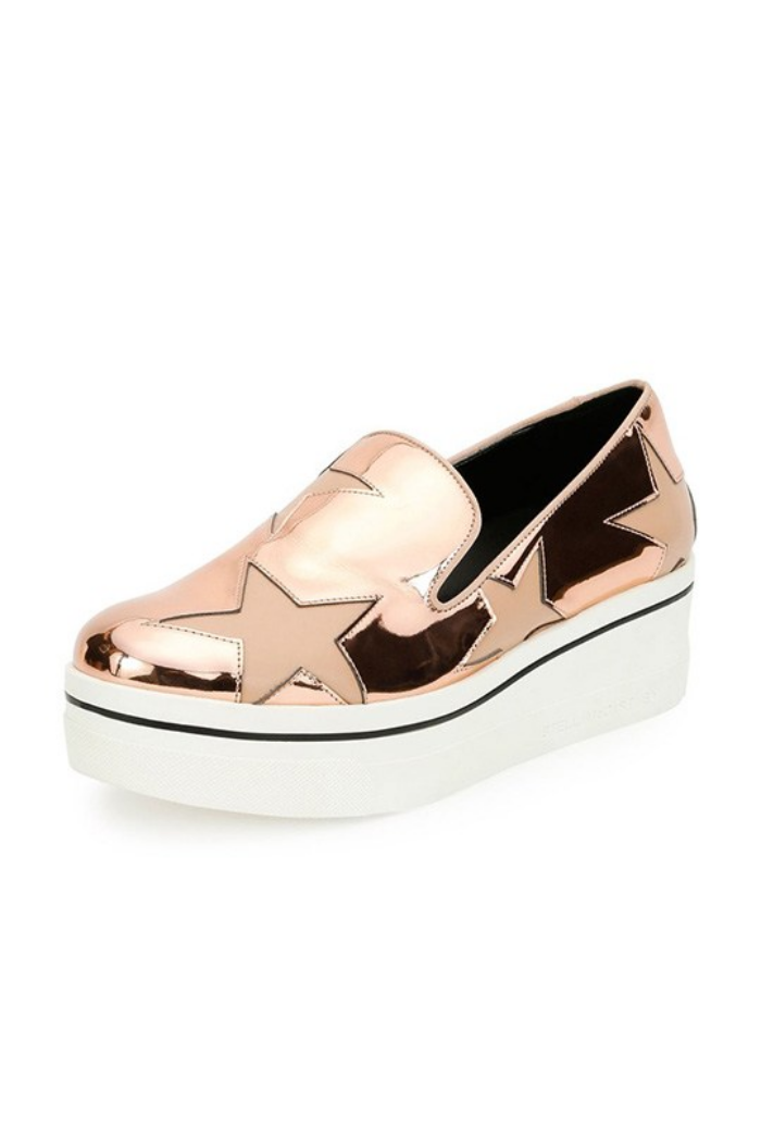 Stella McCartney Binx Metallic Star Slip-On Sneaker ($565)