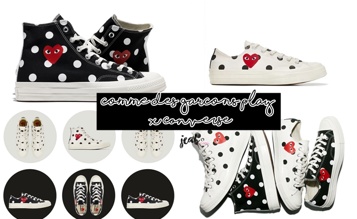 comme des garcons converse small heart