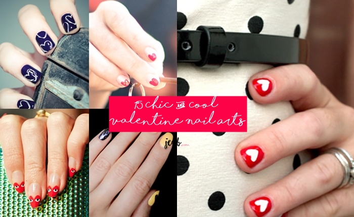 head chic cool valentine nail arts
