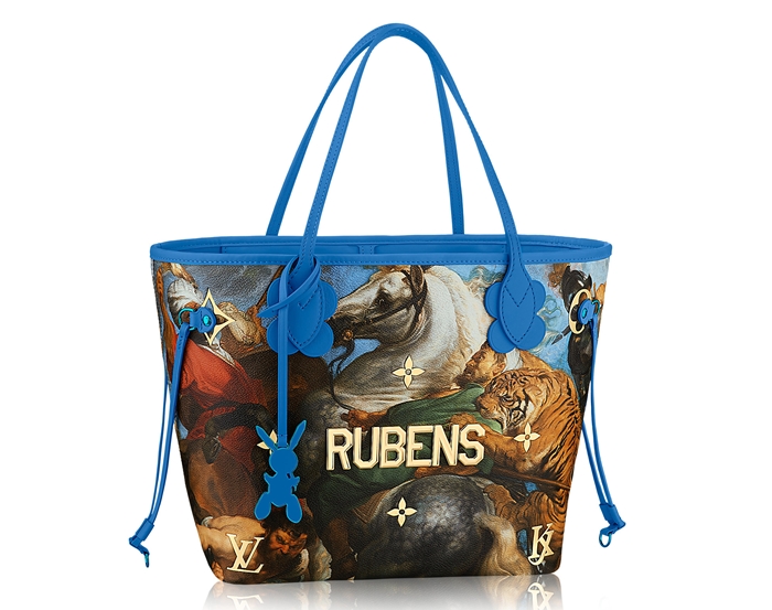 Louis Vuitton x Jeff Koons Keepall Bandouliere Peter Paul Rubens Masters 50  Blue Multicolor