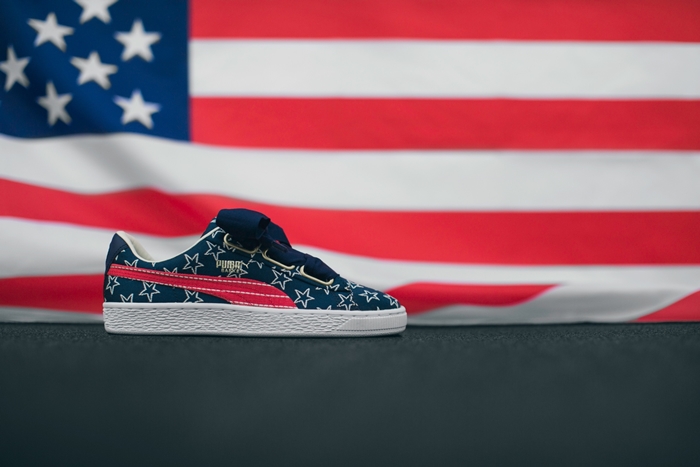 Puma basket heart outlet 4th of july