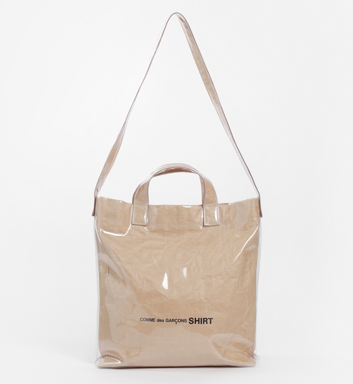 COMMES des GAR ONS Shirt Plastic Paper Tote Bag JEAB