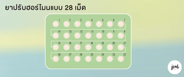 ยาปรับฮอร์โมนแบบ 28 เม็ด