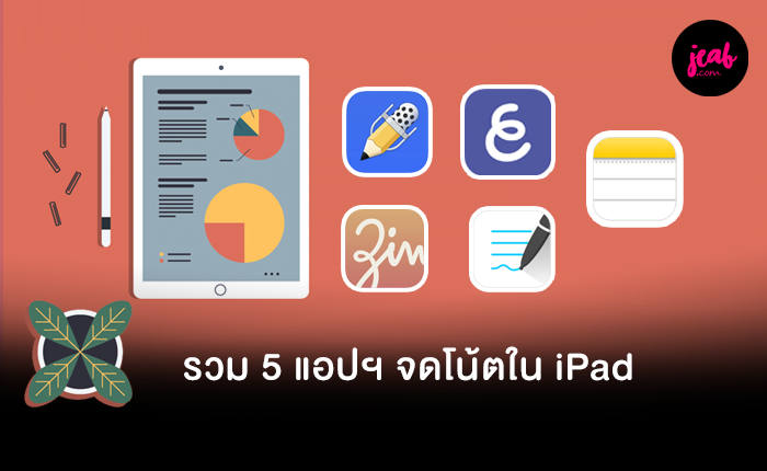 รวม 5 แอปฯ จดโน้ตใน Ipad จะเรียนออนไลน์ หรือ ประชุมออนไลน์  ก็จดโน้ตได้เวิร์ก - Jeab.Com