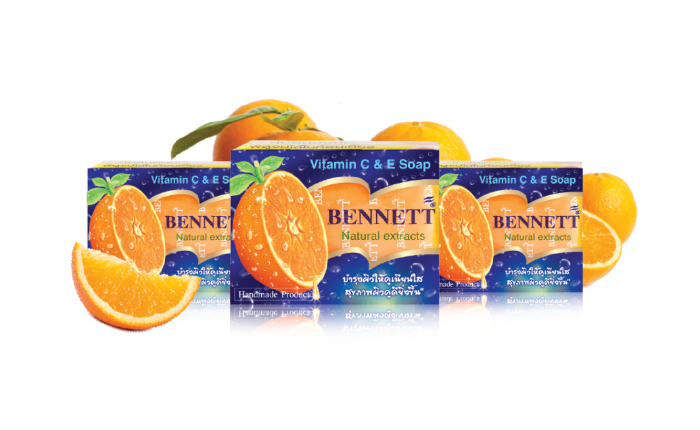 เป็นสิวที่หลังใช้อะไรดี-สบู่ Bennett Vitamin C & E
